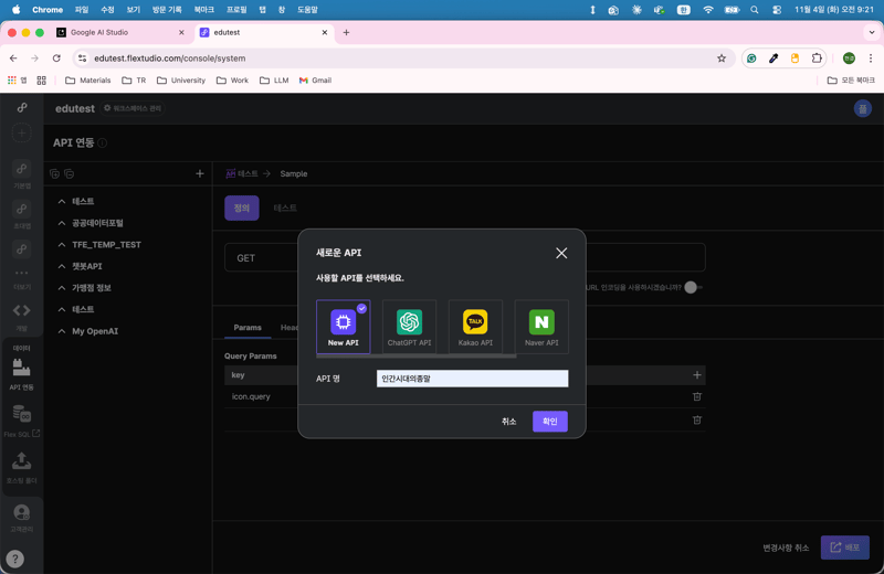 2. Gemini API 설정